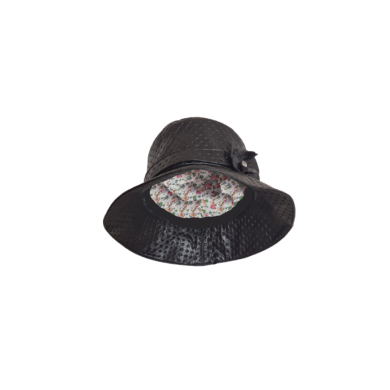Réf: 530 Chapeau de pluie  Morgane de couleur noir