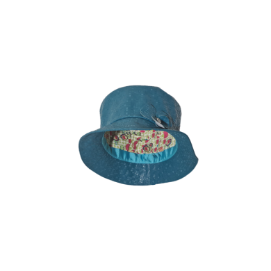 réf:: 553 Chapeau de pluie Margot bleu turquoise